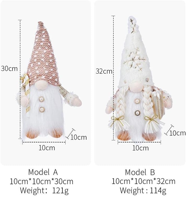 GNOMO BLANCA NAVIDAD LUZ