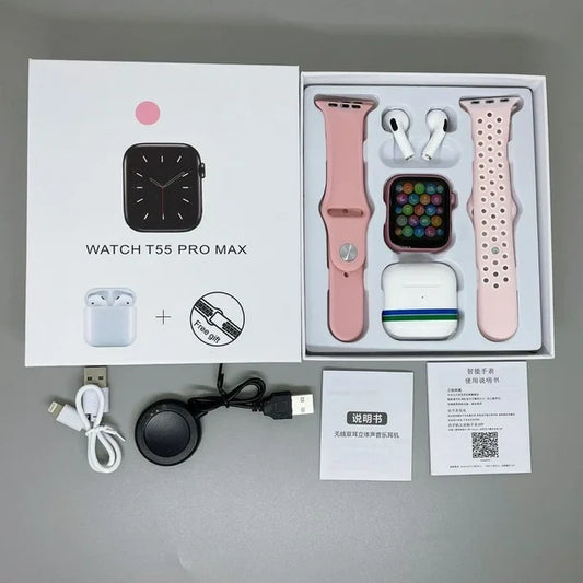 RELOJ T55 PRO MAX + AIRPODS