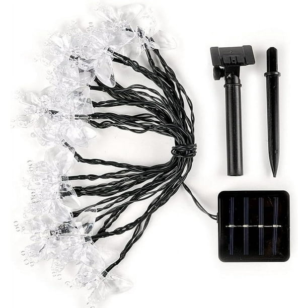 LUCES DE MARIPOSA CON PANEL SOLAR