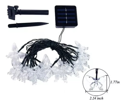 LUCES DE MARIPOSA CON PANEL SOLAR
