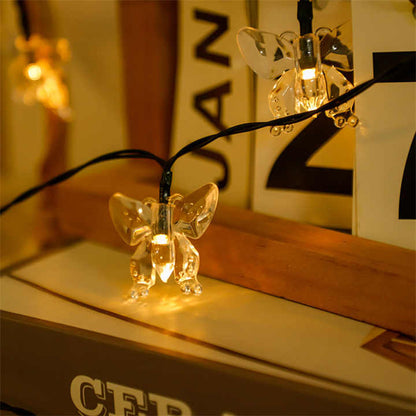 LUCES DE MARIPOSA CON PANEL SOLAR