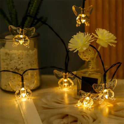 LUCES DE MARIPOSA CON PANEL SOLAR