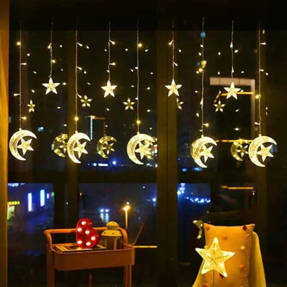 GUIRNALDAS ESTRELLA Y LUNA