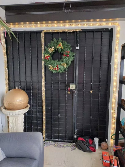 CINTA DE SEDA NAVIDEÑA CON LUCES LED